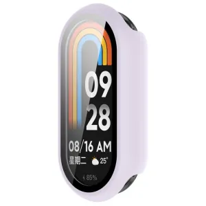 PC FULL COVER Plastový kryt so sklom pre Xiaomi Smart Band 10 / 10 NFC fialový