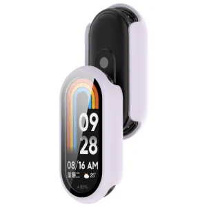 PC FULL COVER Plastový kryt so sklom pre Xiaomi Smart Band 10 / 10 NFC fialový