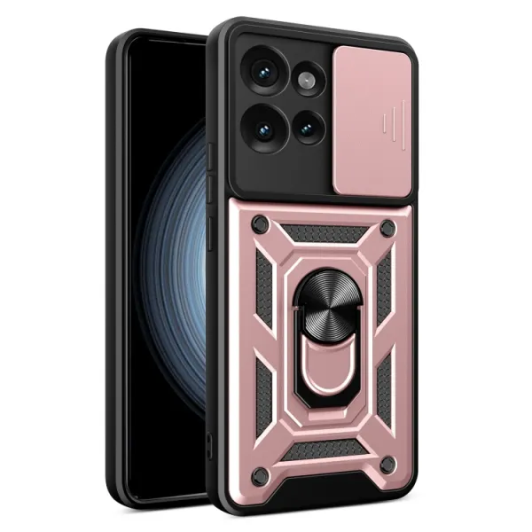 RING CAMERA Kryt s držiakom pre Motorola Edge 50 ružový