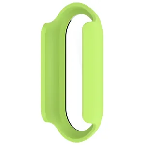 PC FULL COVER Plastový kryt so sklom pre Xiaomi Smart Band 10 / 10 NFC svetlozelený