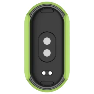 PC FULL COVER Plastový kryt so sklom pre Xiaomi Smart Band 10 / 10 NFC svetlozelený