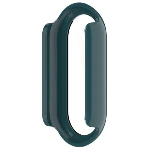 PC FULL COVER Plastový kryt so sklom pre Xiaomi Smart Band 10 / 10 NFC tmavozelený