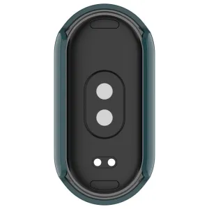 PC FULL COVER Plastový kryt so sklom pre Xiaomi Smart Band 10 / 10 NFC tmavozelený