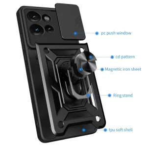 RING CAMERA Kryt s držiakom pre Motorola Edge 50 čierny