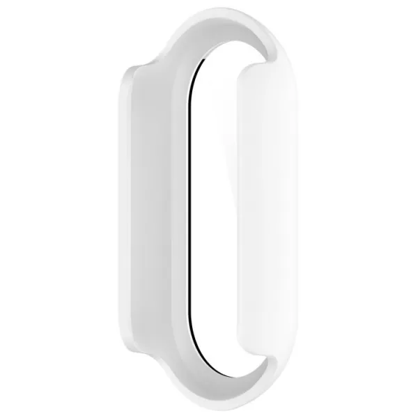 PC FULL COVER Plastový kryt so sklom pre Xiaomi Smart Band 10 / 10 NFC biely