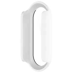 PC FULL COVER Plastový kryt so sklom pre Xiaomi Smart Band 10 / 10 NFC biely