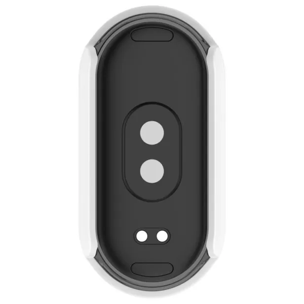PC FULL COVER Plastový kryt so sklom pre Xiaomi Smart Band 10 / 10 NFC biely