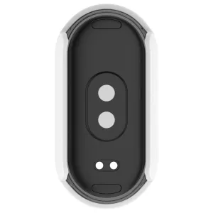 PC FULL COVER Plastový kryt so sklom pre Xiaomi Smart Band 10 / 10 NFC biely