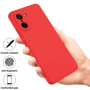 RUBBER Ochranný obal pre OnePlus Nord CE 5 5G červený
