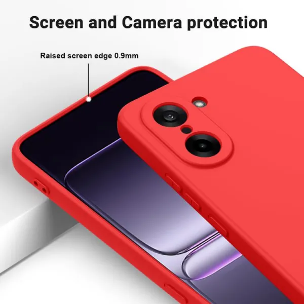 RUBBER Ochranný obal pre OnePlus Nord CE 5 5G červený