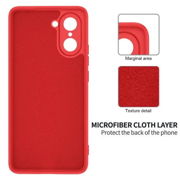 RUBBER Ochranný obal pre OnePlus Nord CE 5 5G červený