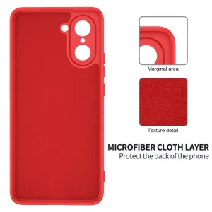 RUBBER Ochranný obal pre OnePlus Nord CE 5 5G červený