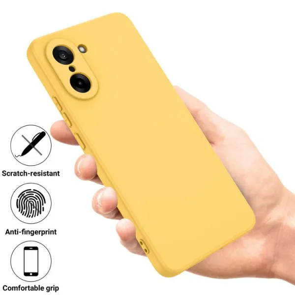 RUBBER Ochranný obal pre OnePlus Nord CE 5 5G žltý