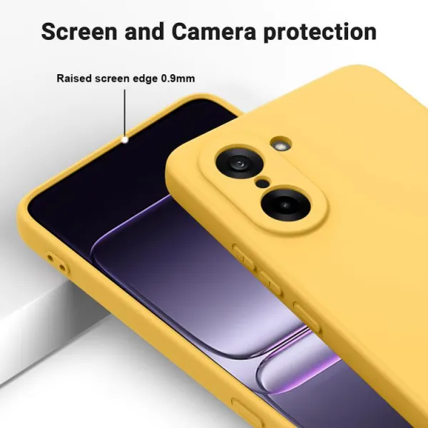 RUBBER Ochranný obal pre OnePlus Nord CE 5 5G žltý