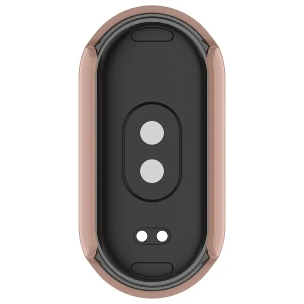 PC FULL COVER Plastový kryt so sklom pre Xiaomi Smart Band 10 / 10 NFC staroružový