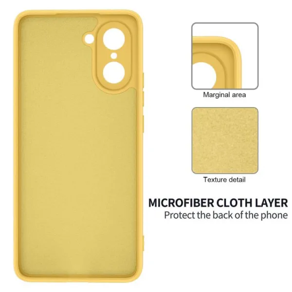 RUBBER Ochranný obal pre OnePlus Nord CE 5 5G žltý