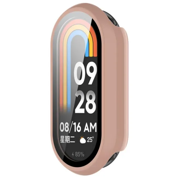 PC FULL COVER Plastový kryt so sklom pre Xiaomi Smart Band 10 / 10 NFC staroružový