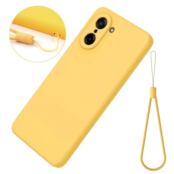 RUBBER Ochranný obal pre OnePlus Nord CE 5 5G žltý