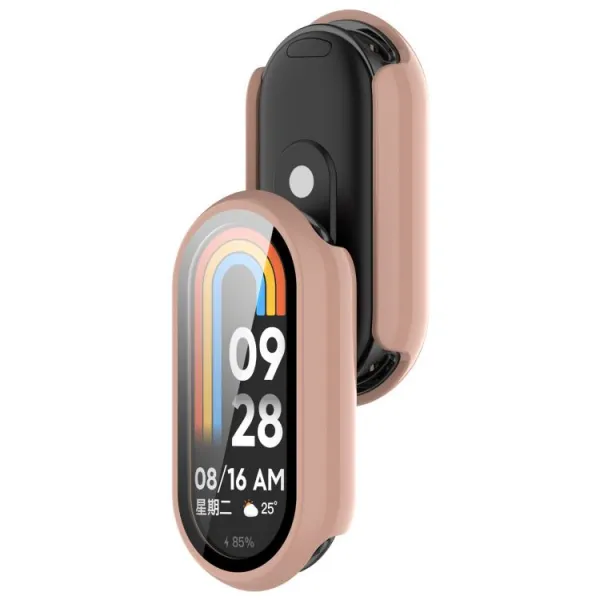 PC FULL COVER Plastový kryt so sklom pre Xiaomi Smart Band 10 / 10 NFC staroružový