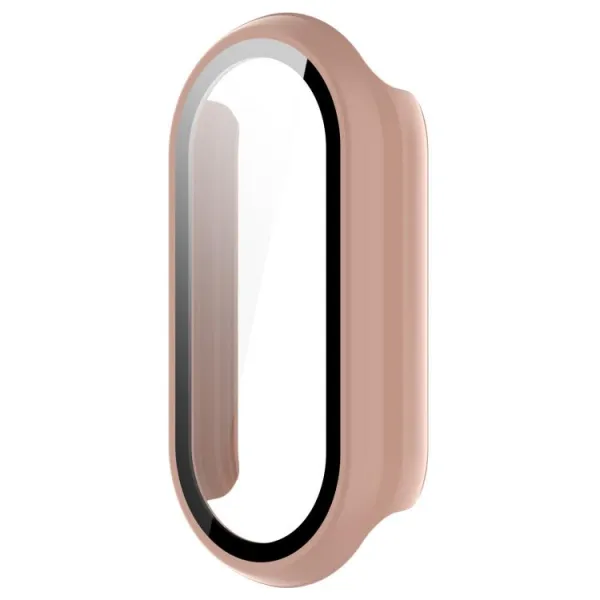 PC FULL COVER Plastový kryt so sklom pre Xiaomi Smart Band 10 / 10 NFC staroružový