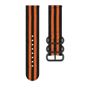 NYLON Vymeniteľný remienok pre Garmin Venu X1 BLACK-ORANGE