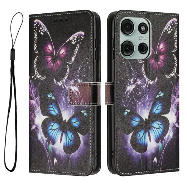 ART Peňaženkový obal pre Motorola Moto G86 5G BUTTERFLIES