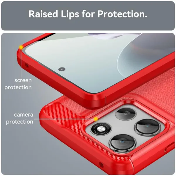 FLEXI TPU Ochranný kryt Motorola Moto G56 5G červený