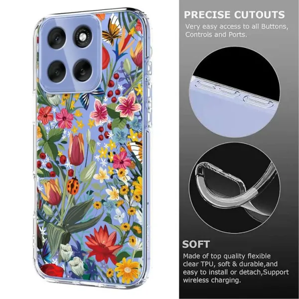 ART TPU Ochranný obal pre Motorola Moto G56 5G LILY