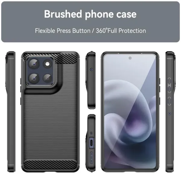 FLEXI TPU Ochranný kryt Motorola Moto G86 5G čierny