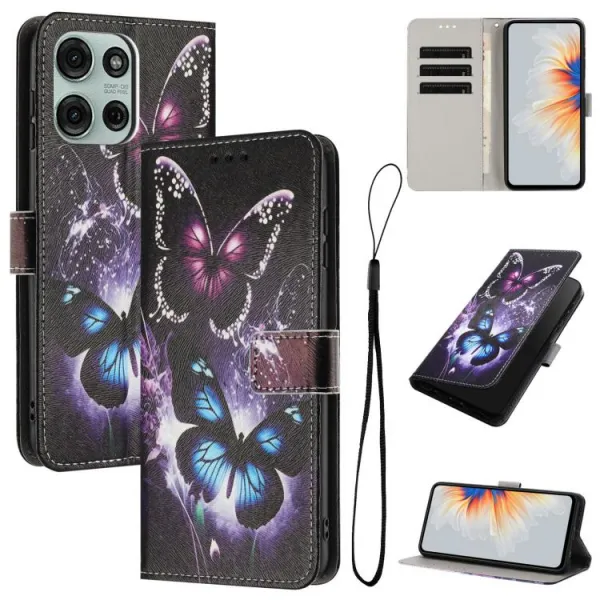 ART Peňaženkový obal pre Motorola Moto G86 5G BUTTERFLIES