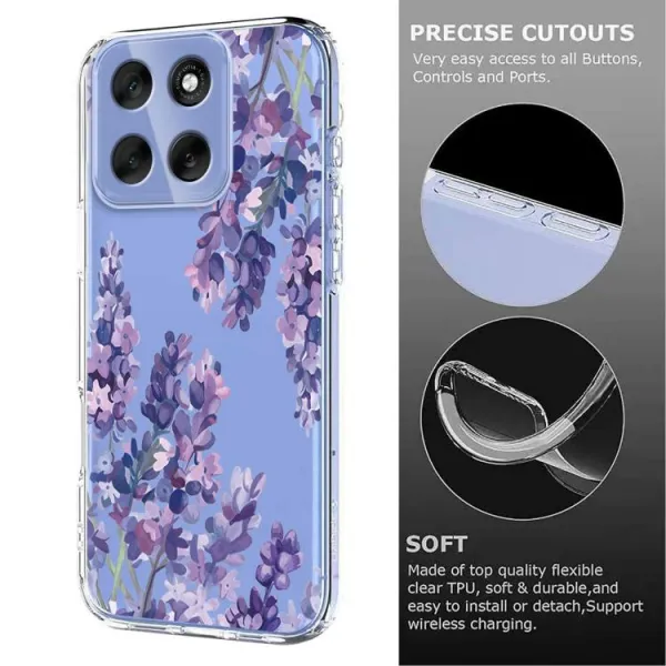 ART TPU Ochranný obal pre Motorola Moto G56 5G WISTERIA