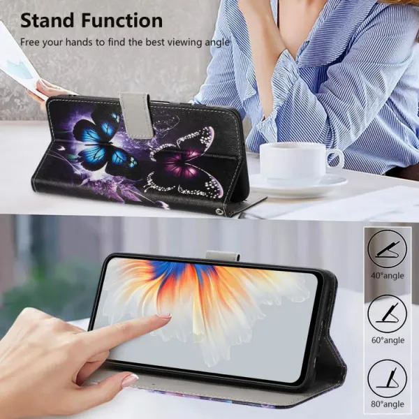 ART Peňaženkový obal pre Honor X5c Plus BUTTERFLIES