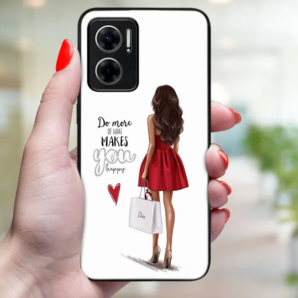 MY ART Ochranný kryt pre Xiaomi Redmi 10 5G RED DRESS (137)
