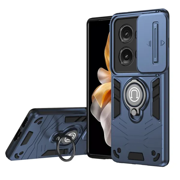 CAMPROTECT Obal s držiakom pre Motorola Edge 50 modrý