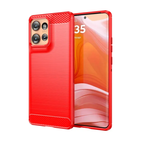 FLEXI TPU Ochranný kryt Motorola Edge 50 červený