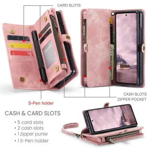 WALLET Ochranný kryt s peňaženkou 2v1 pre Samsung Galaxy Z Fold7 5G ružový