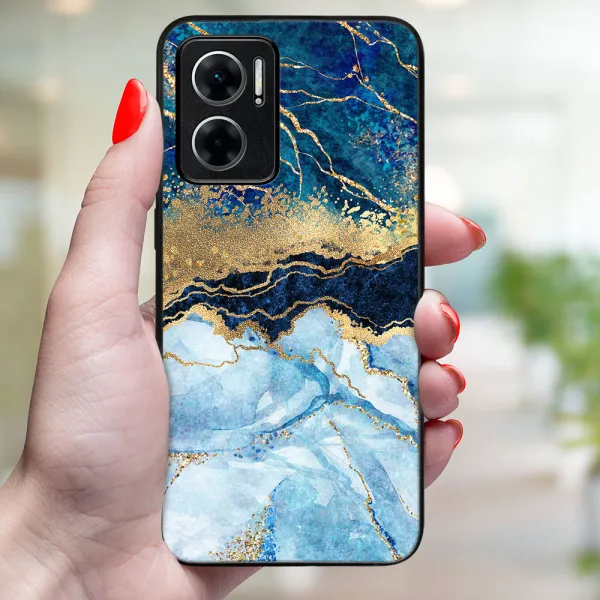 MY ART Ochranný kryt pre Xiaomi Redmi 10 5G BLUE MARBLE (141)