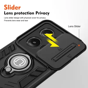 CAMPROTECT Obal s držiakom pre Motorola Edge 50 čierny