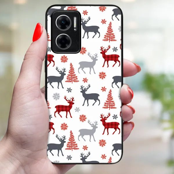 MY ART Kryt s vianočným dizajnom Xiaomi Redmi 10 5G DEER (068)