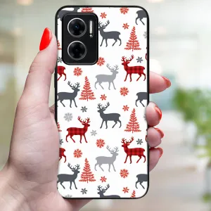 MY ART Kryt s vianočným dizajnom Xiaomi Redmi 10 5G DEER (068)