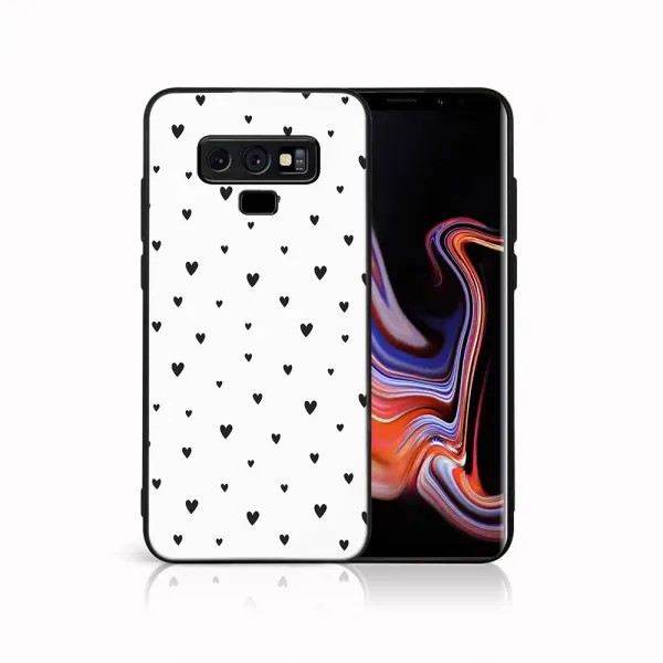 MY ART Ochranný obal pre Samsung Galaxy Note 9 BLACK HEARTS (167)