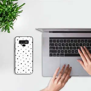 MY ART Ochranný obal pre Samsung Galaxy Note 9 BLACK HEARTS (167)
