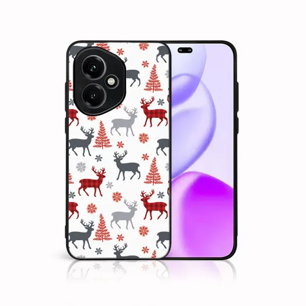 MY ART Kryt s vianočným dizajnom Honor 400 5G DEER (068)