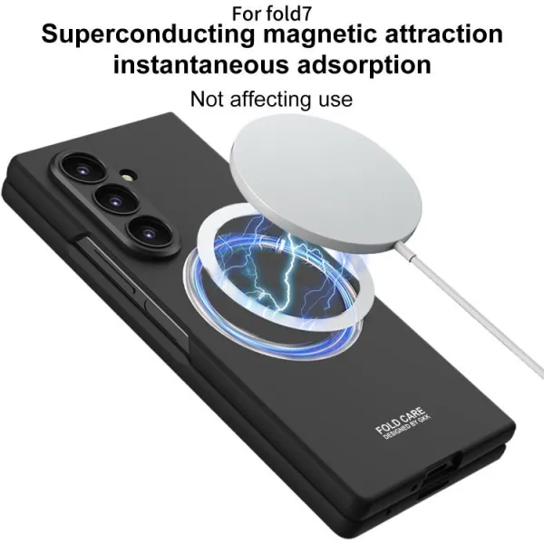 GKK MAGSAFE Ochranný kryt so zabudovaným sklom Samsung Galaxy Z Fold7 5G BLACK