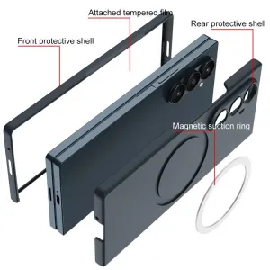 GKK MAGSAFE Ochranný kryt so zabudovaným sklom Samsung Galaxy Z Fold7 5G BLACK