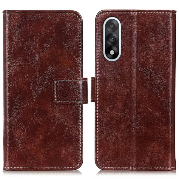 RETRO Peňaženkový obal OnePlus Nord 5 5G hnedý