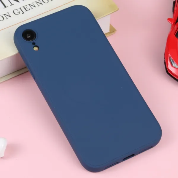 RUBBER MAGSAFE Silikónový kryt pre Apple iPhone XR tmavomodrý