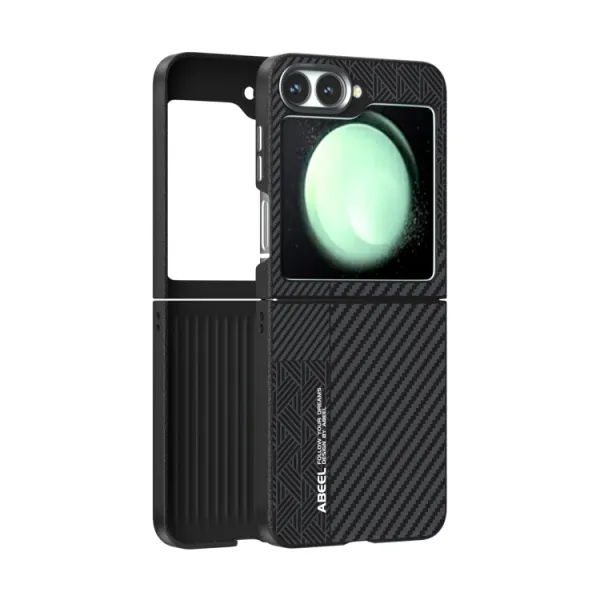 ABEEL RELIEF Ochranný obal pre Samsung Galaxy Z Flip7 FE 5G / Flip6 5G BLACK
