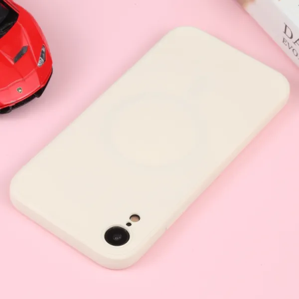 RUBBER MAGSAFE Silikónový kryt pre Apple iPhone XR mliečny