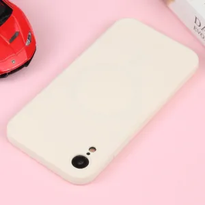RUBBER MAGSAFE Silikónový kryt pre Apple iPhone XR mliečny